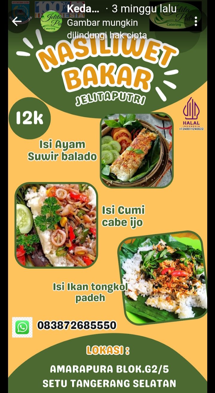 Promo Flyer Jelita Putri Catering